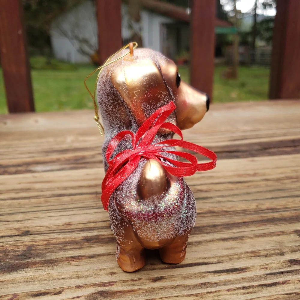 Z Gallerie glass dachshund